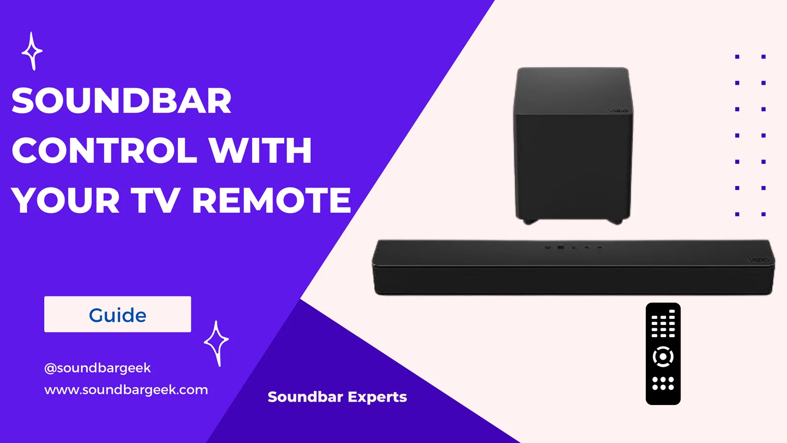 control soundbar with tv remote