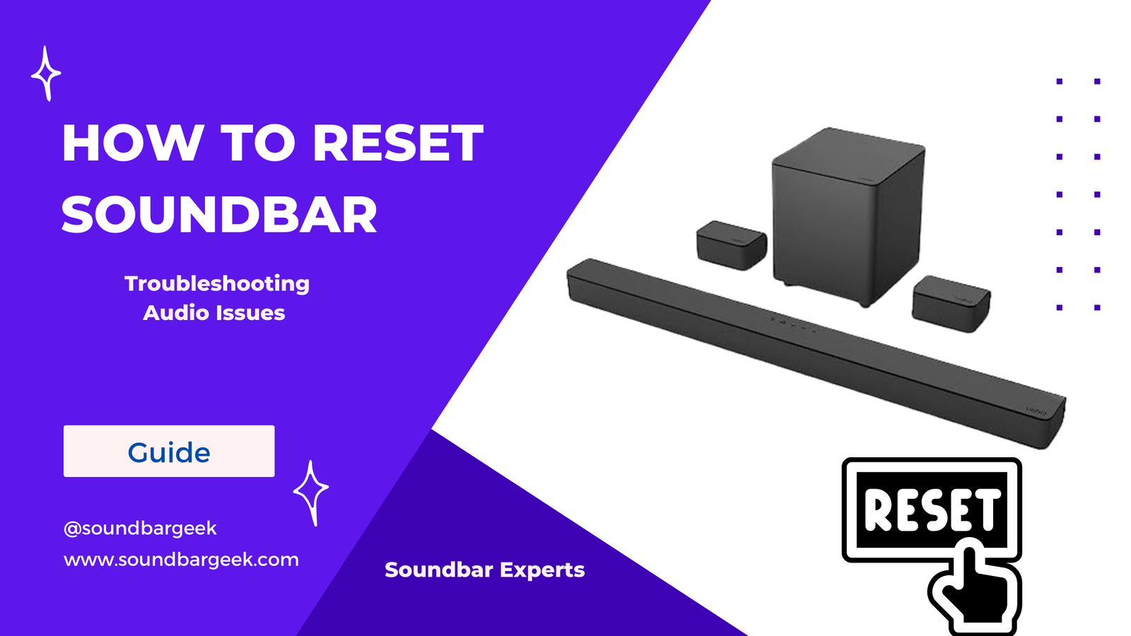 how to reset soundbar