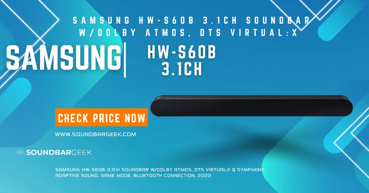 SAMSUNG HW-S60B 3.1ch Soundbar